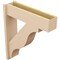 Ekena Millwork 7 1/2-in W x 28-in D x 32-in H Funston Block Rough Cedar Woodgrain TimberThane Outlooker, Primed Tan OUTUR075X28X32FST44RCPR - alternate 4